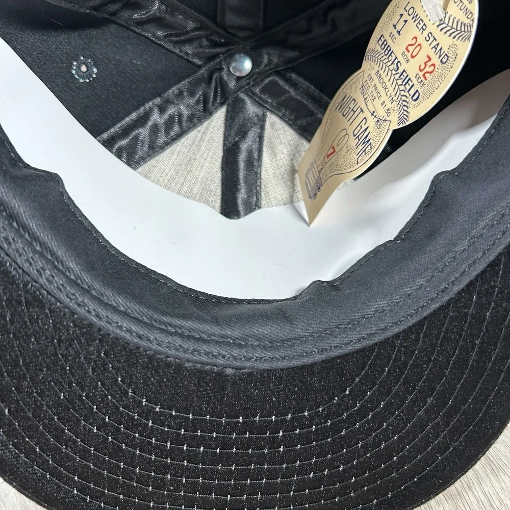 VTG Chicago American Giants Strapback Hat NWT Ebbetts Field Wool Cap Black USA
